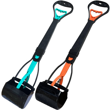 Non-Breakable Pooper Scooper for Large Medium & Small Dogs Heavy Duty, 28“Long Handled Dog Poop Scooper for Grass,Durable Dog Poop Pick Up Tool, Poop Grabber