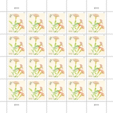 Angel's Trumpets 2026 4-Cent (Sheet of 20) Nature Flowers Definitive Denominated Mail-Use Additional Postage Stamps