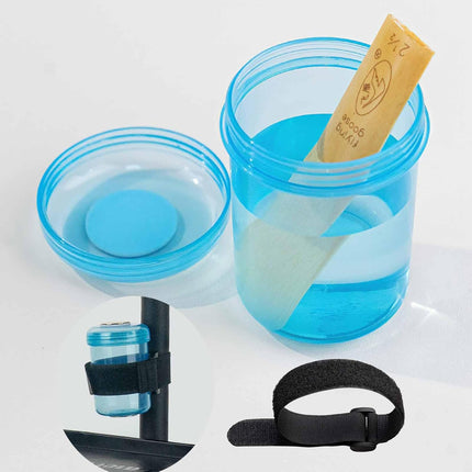 Bassoon Reed & Oboe Reed Soaker Cup with Hook & Loop Bracket - Reed Wetting/Water/Humidifier Cup for Oboe and Bassoon | Essential Oboe and Bassoon Accessories
