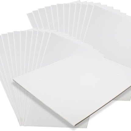 Foam Board 24x36 25PK Foam Core Boards 3/16 Thick Foam Poster Board White Foamboard 24x36 Large Acid Free Foamcore Sheets, Polystyrene Rigid Foamboard Large Foamcore Backing for Backdrop, Display