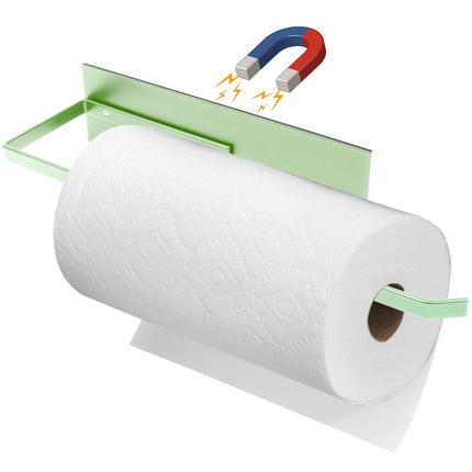 Portarrollos de papel magnético para refrigerador, soporte de pared para rollos de papel higiénico, organizador magnético para baño, despensa, RV y cocina