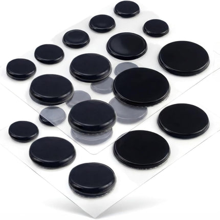 Miwayer 24 pcs in 3 Sizes - Drum Dampeners, Cymbals Drum Dampening Moon Gels Mute Pads for Drum Set Accessories (Black 24 Pieces)