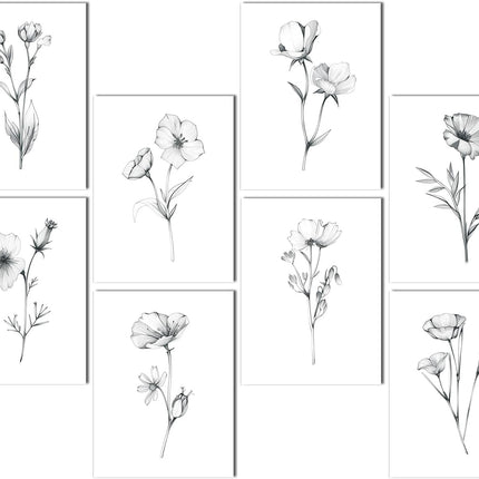 FurnoFlexArt Acoustic Panels Tiles Decorative Room Sound Proof Foam Absorbing Panels Noise Dampening Canceling Reducing Blocker for Walls (Floral Sketch, 48 * 32 in)