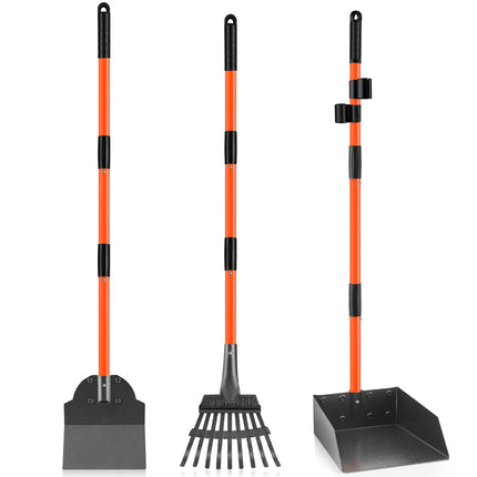 Pooper Scooper, Long Handle Dog Poop Scooper for Medium Small Dogs