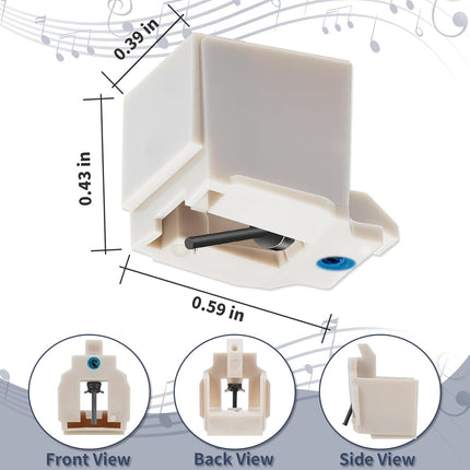 ATN3600L-ATN3600LC Record Player Needle - Diamond Conical Replacement Stylus Compatible with Audio-Technica AT-LP60 Series, AT-LP60X, AT-LP60XBT and Sound Burger Turntable（2 Pack）