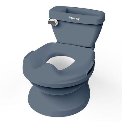 Pro in Blue, Infant Potty Training Toilet, Lifelike Flushing Sound, for Ages 18 Months, Up to 50 Pounds