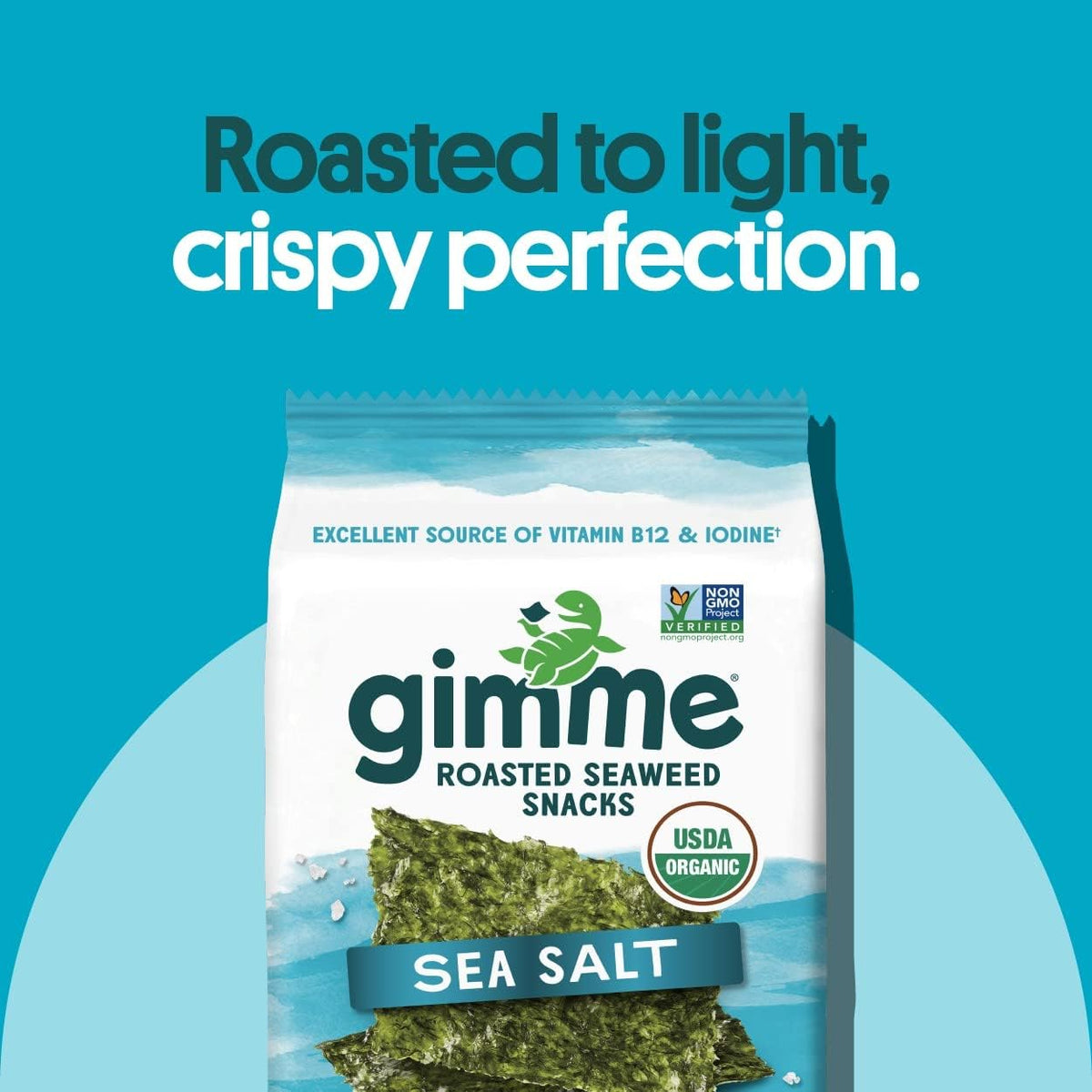 Seaweed Organic Premium Roasted Seaweed Snacks, Sea Salt, 20 Count, Keto, Vegan, Gluten-Free, Great - photo 4
