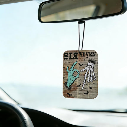 Jnglr 2 Pcs Funny Air freshener Funny Car Accessories Car Hanging Rearview Mirror Pendant for Automotive Air Freshener 2 x 3 In