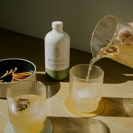 WithCo Paloma Craft Cocktail Mixer with Fresh Grapefuit Juice, Fresh Lime Juice, Sea Salt Makes 10 Drinks Just Add Tequila, Mezcal, or drink as a mocktail with soda water