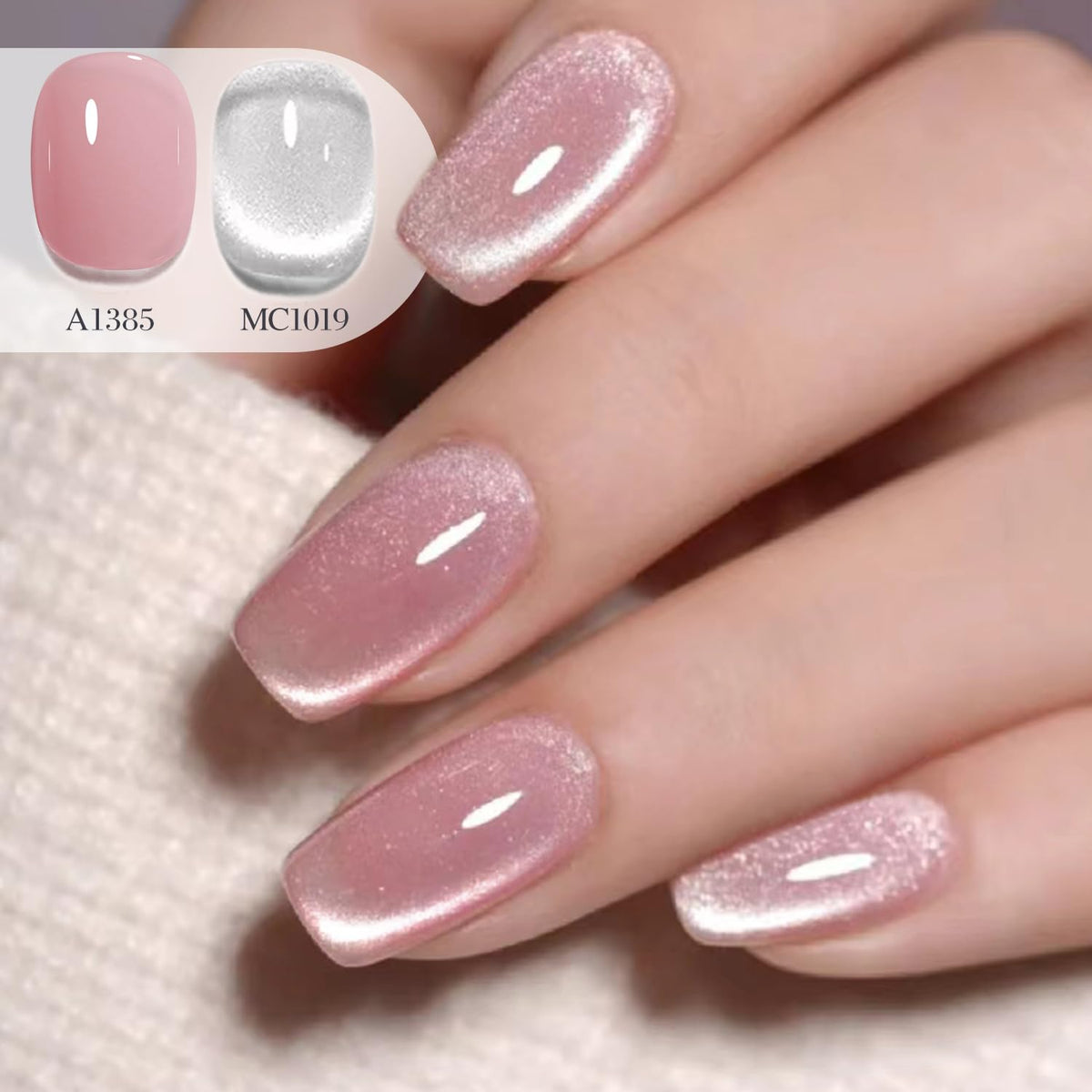 Silver Cat Eye Gel Polish with Magnet, 15ml - photo 4