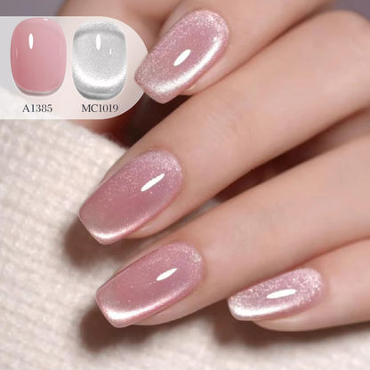 Silver Cat Eye Gel Polish with Magnet, 15ml - photo 4