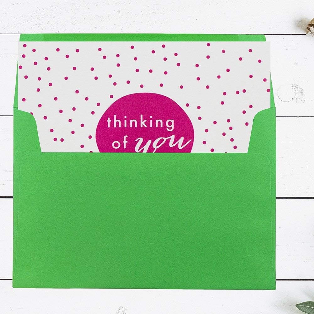 A7 Green Recycled Invitation Envelopes - 5 1/4 x 7 1/4 - 50 Pack - photo 3