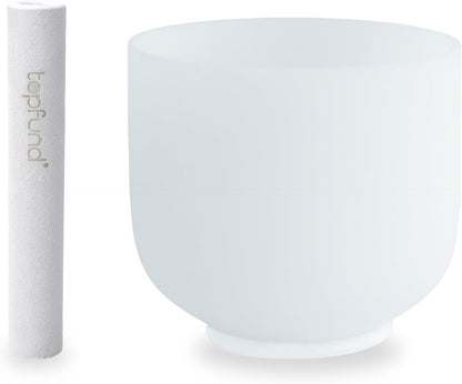 C Note Crystal Singing Bowl Root Chakra 8 inch with Suede Mallet