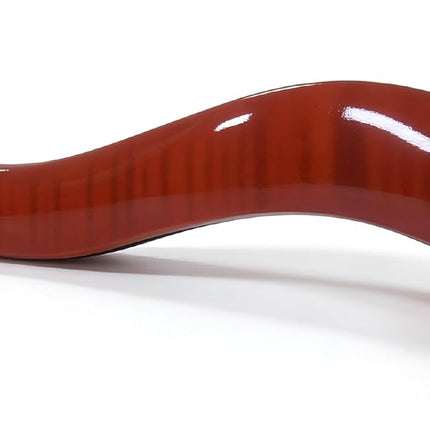 AKLOT Violin Shoulder Rest 4/4 & 3/4: Made of solid white pine, Burgundy Tiger Stripe Finish, Thick Breathable Sponge, Silicone Clamps Won’t Damage Varnish, Ergonomic Design (03）