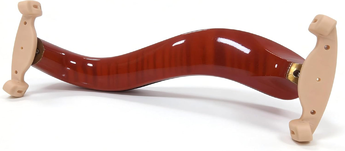 Violin Shoulder Rest for 4/4 & 3/4 Violins, Burgundy Tiger Stripe