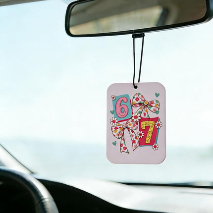 Jnglr 2 Pcs Funny Air freshener Funny Car Accessories Car Hanging Rearview Mirror Pendant for Automotive Air Freshener 2 x 3 In