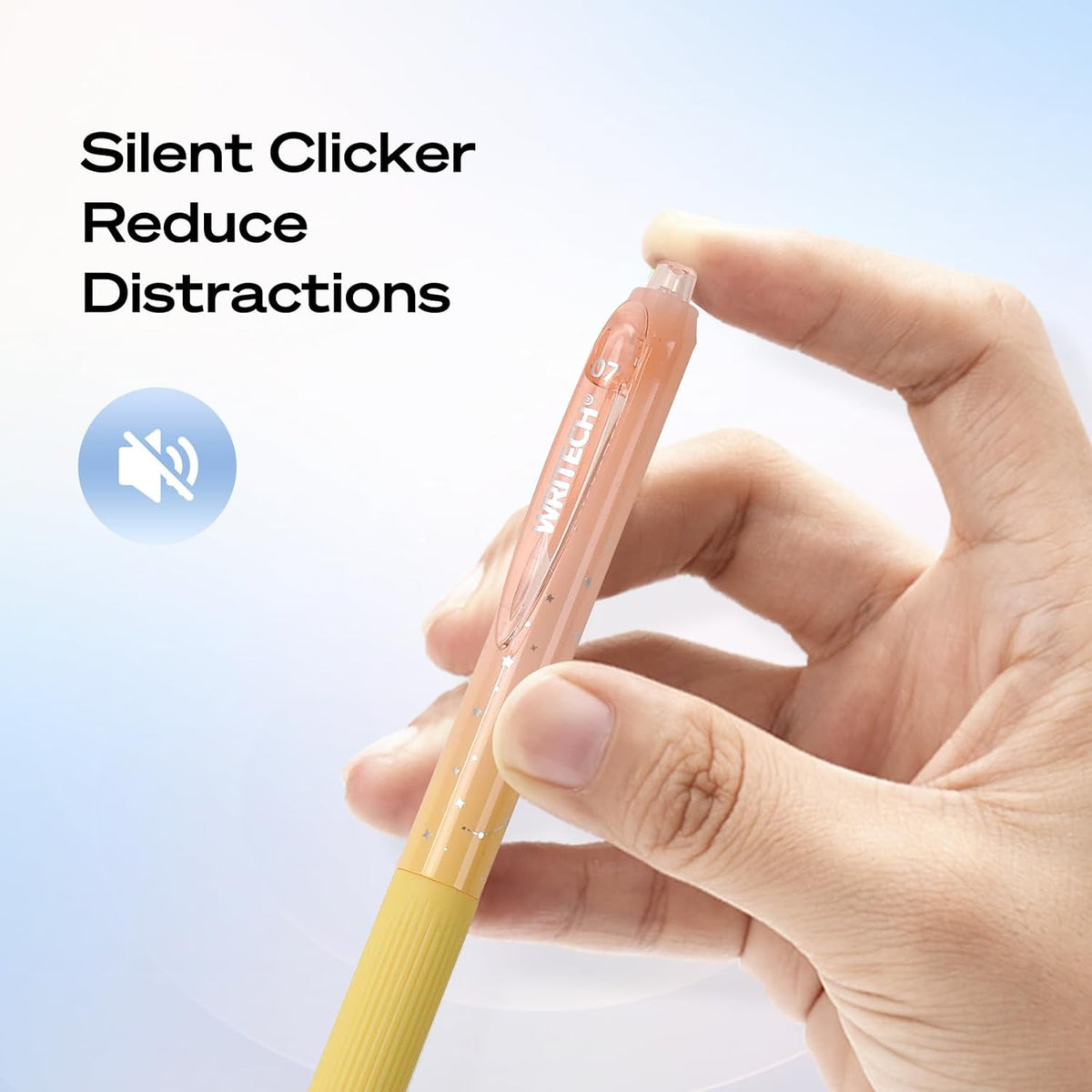 Gel Pens Fine Point: Pen Set 0.7mm Black Ink Retractable 6ct Smooth Writing with Aesthetic Gradient - photo 4