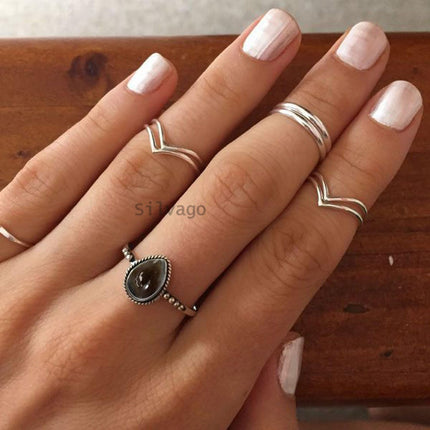 9x12MM Pear Gemstone Ring in 925 Sterling Silver for Women, Girl, Gift