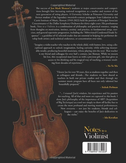 Notes to a Violinist: A Developmental Guide for Violinists & Teachers - photo 2