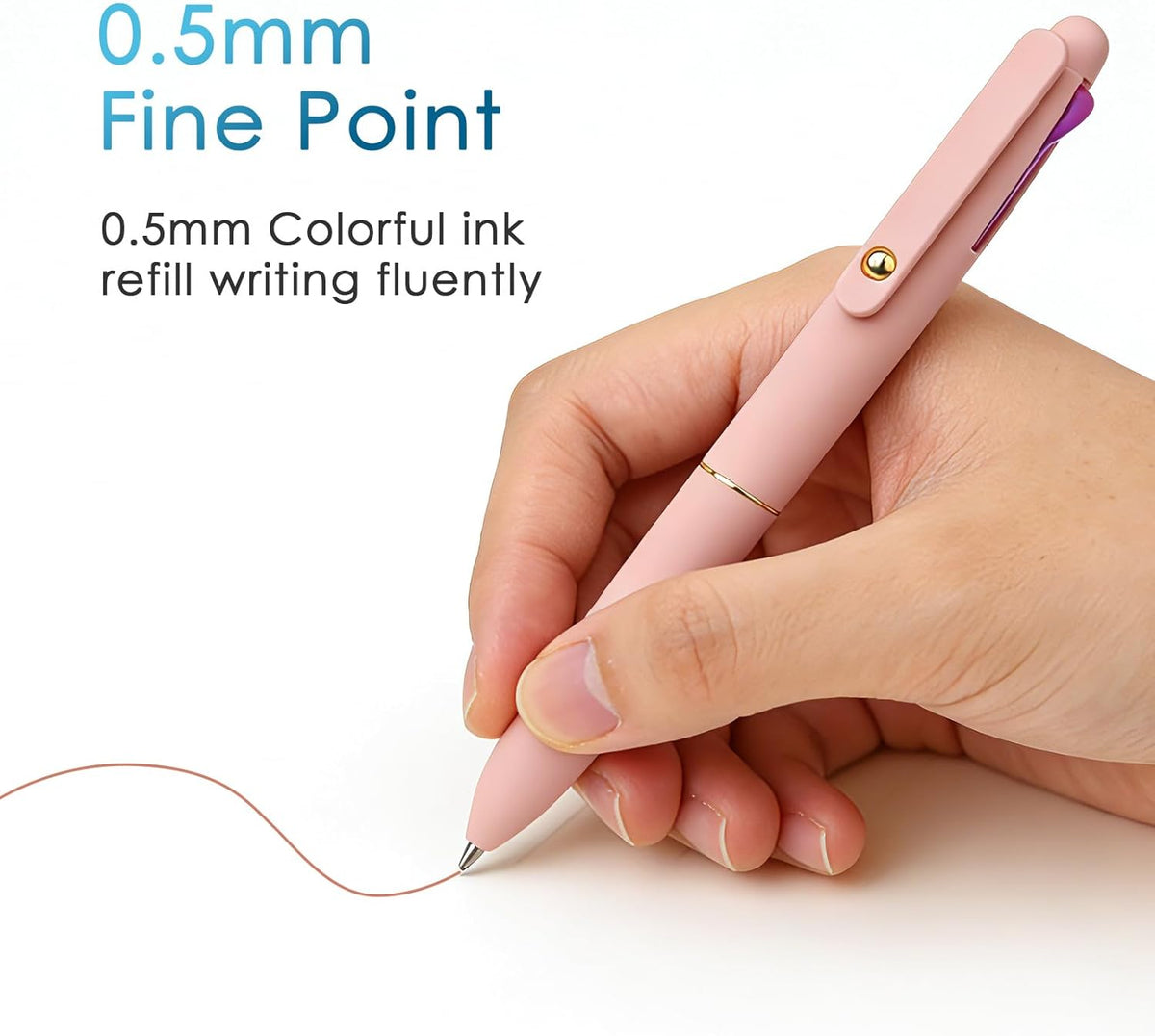 Multicolor Pens 6 Pack,4-in-1 0.5mm Colored Ballpoint Pen,19 Colors Retractable Multicolor Ink Pen,Nurse - photo 5