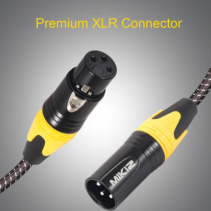 XLR Cables Braided for Microphone 6 Feet 6 Packs