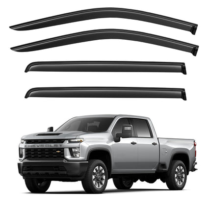 Window Visors Rain Guards for 2017-2026 Ford F250-F550 Super Duty Crew Cab