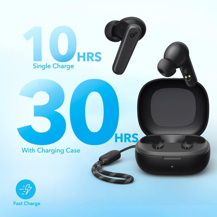 Soundcore by Anker P20i True Wireless Earbuds, 10mm Drivers with Big Bass, Bluetooth 5.3, 30H Long Playtime, Water-Resistant, 2 Mics for AI Clear Calls, 22 Preset EQs, Customization via App