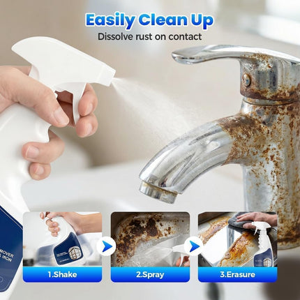 Rust Remover Spray for Metal, Powerful Rust Remover Heavy Duty Metal Cleaner, Multipurpose Rust Remover Spray for Tools,Stainless Steel,Automotive Part,Fast Acting Rust (1PCS*120ML)