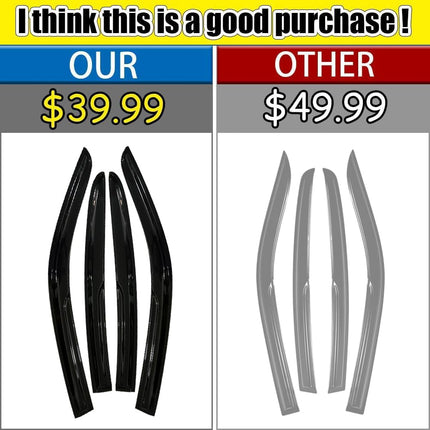 Tape-on Rain Guards for 2011-2023 Dodge Charger, for 2011-2023 Dodge Charger Accessories，Side Vent Visors Shades Window Deflectors for Dodge Charger