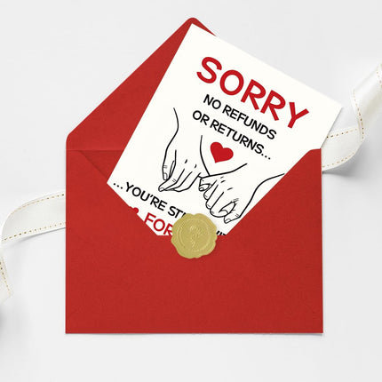 Funny Anniversary Card for Him Her, Romantic Anniversary Card for Boyfriend Girlfriend, Cute Love Card for Husband Wife, Funny Anniversary Card Gift for Women men