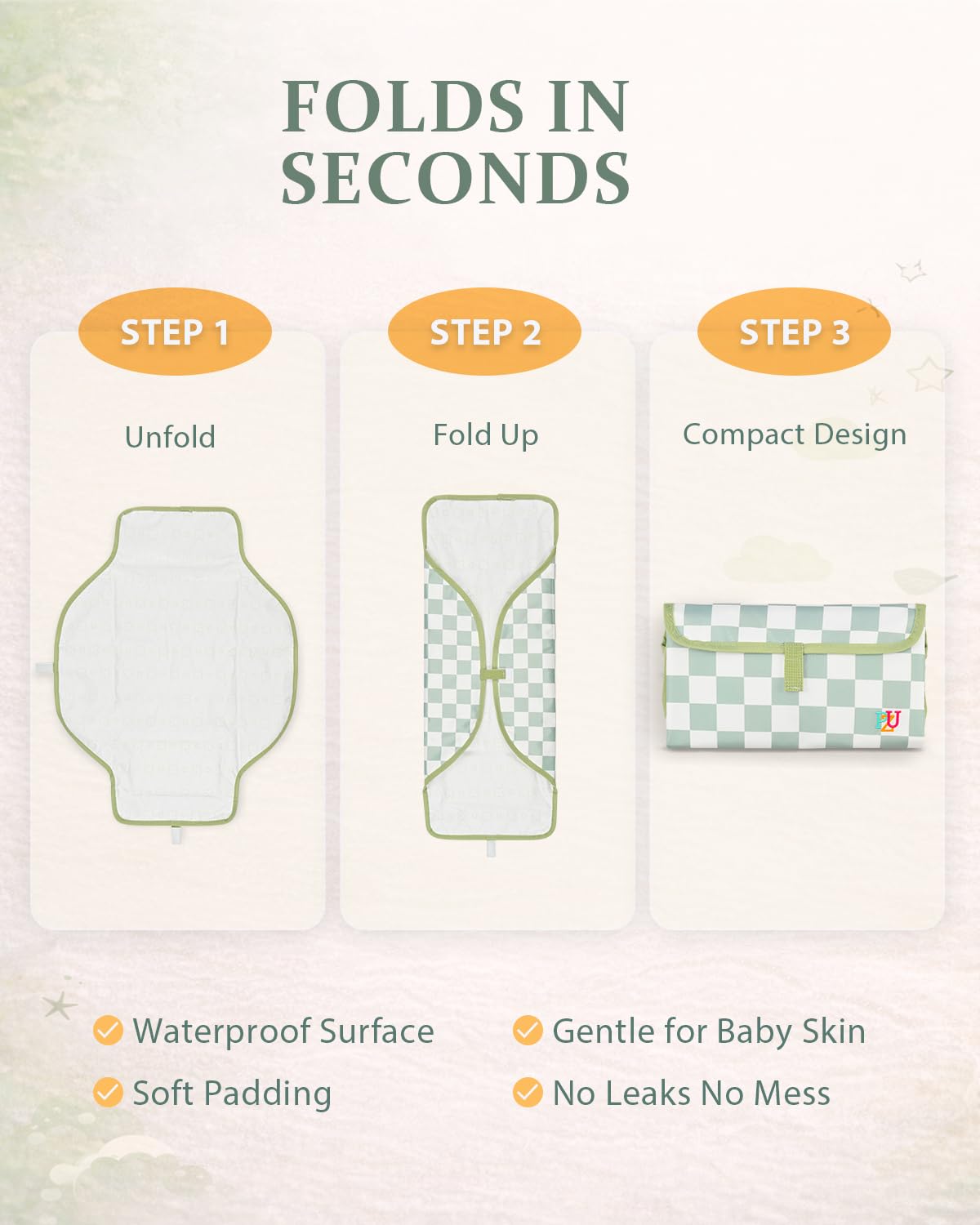 Portable Waterproof Diaper Changing Pad for Travel - photo 5