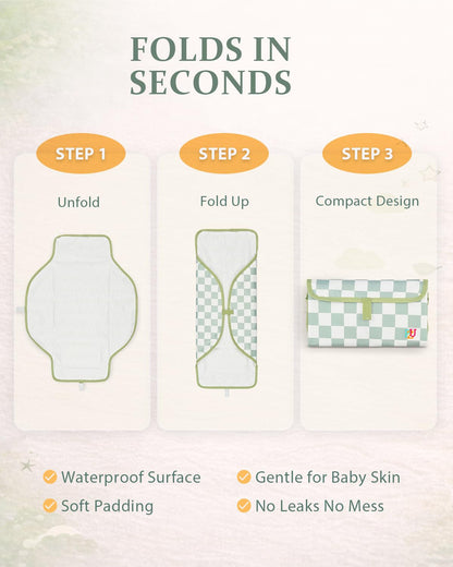 Portable Waterproof Diaper Changing Pad for Travel - photo 5