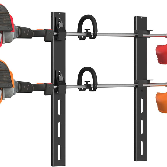 Weed Eater Rack for Trailer, 2 Place Heavy Duty Rust-Proof Weedeater Racks, Trimmer Rack for Open Trailer Truck with