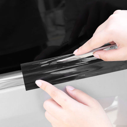 High Gloss Black Vinyl for Chrome Delete Window & Door Trim 2" x30ft