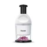 Food Chopper, Manual Vegetable Chopper Cutter, Slap Onion Cutter