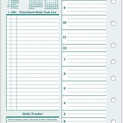 Original Two-Page-Per-Day Planner Refill, Ring-Bound Classic, Apr 2026-Mar 2027