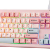 Pink Full Size USB-C Wired Membrane Gaming Keyboard