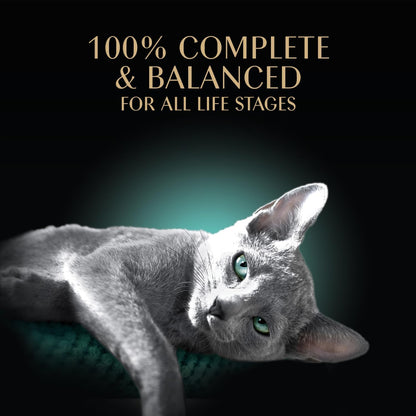 Wet Cat Food Cuts in Gravy, Cat Food Wet Recipe, Roasted Chicken Entree, with Sustainable Salmon, Tender - photo 4