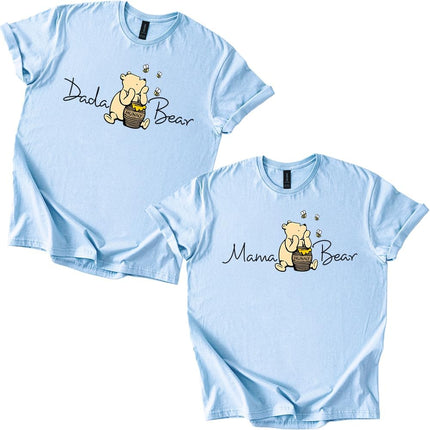 Mama Bear Dada Bear Tee T-Shirt Shirt Honey Bear Family Matching Unisex Gift (Single Item)