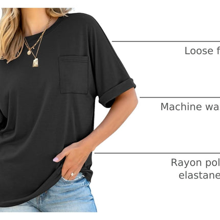 Blusas de mujer de manga corta, camisetas oversize