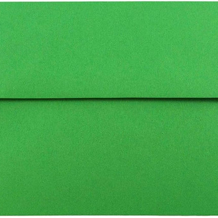 JAM PAPER A7 Colored Invitation Envelopes - 5 1/4 x 7 1/4 - Green Recycled - 50/Pack