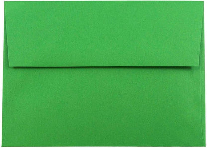 A7 Green Recycled Invitation Envelopes - 5 1/4 x 7 1/4 - 50 Pack
