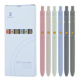 Gel Pens,6 Pcs 0.5mm Retractable Quick Dry Blue Ink Pens