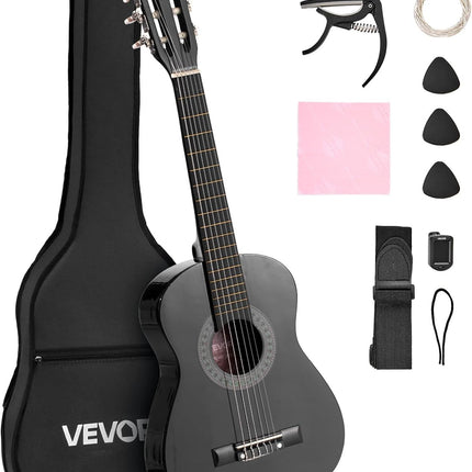 VEVOR Acoustic Guitar, Classical Guitar Starter Kit for Beginners, with Nylon Strings, Basswood Guitar, for Kids Adults Girls Boys Students