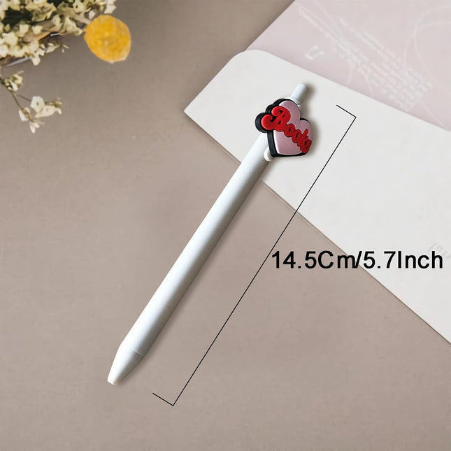 Cute Book Lovers Pens Club Bookish Gifts Aesthetic Black Ink Pens Stationery Book Themed Decor Library - photo 2