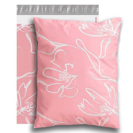 100pcs 10x13 Inches Poly Mailers Waterproof & Tear Resistant Mailing Envelopes, Cute Small Business Bags for Clothes, Gifts - Flowers