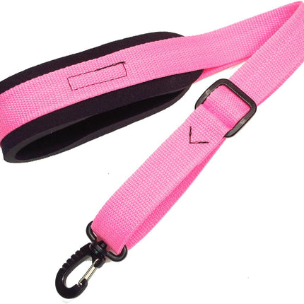 Pink Neoprene padded Saxophone strap in 22 colors, locking swivel snaphook for Alto Tenor or Soprano Sax Model SSXW by Legacystraps