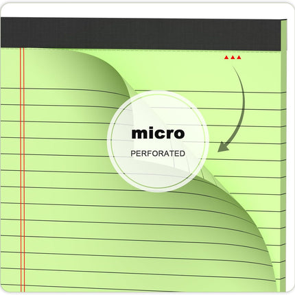 5pcs Small Note Pads 5x8 Notebook College Ruled Legal Pads Color Notepads 5 Pack Study Back Writing Pads 5 x 8 Perforated Narrow Ruled Pads of Paper for School & Office Supplies 30 Sheets/Pack