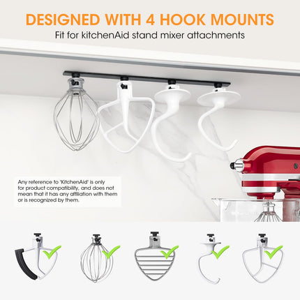 Metal Stand Mixer Attachment Holder for Kitchenaid Mixer Accessories
