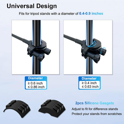 JCWINY for Magsafe Mic Stand Phone Holder, Flexible Phone Holder for Microphone Stands Super Magnets iPhone Mic Stand Holder Music Stands Phone Mount for iPhone 15 14 13 12 Pro Max Plus Max Mini